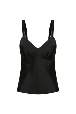 Hansen & Gretel Quinn Silk Cami Black Outlet