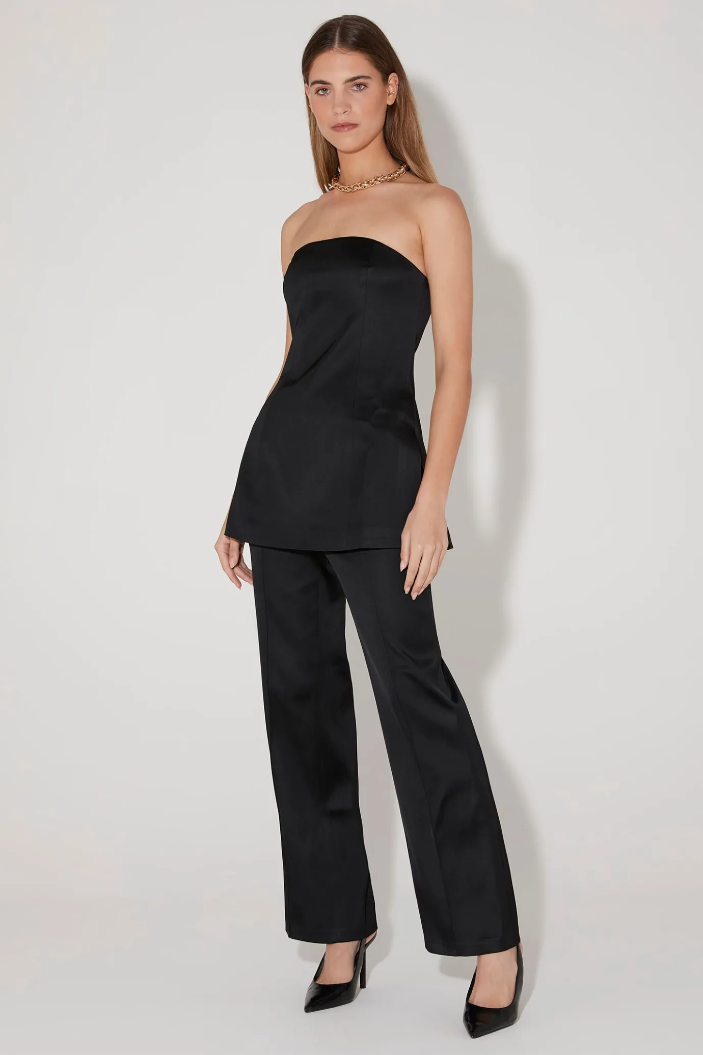 Hansen & Gretel Regina Tailored Pant Black New