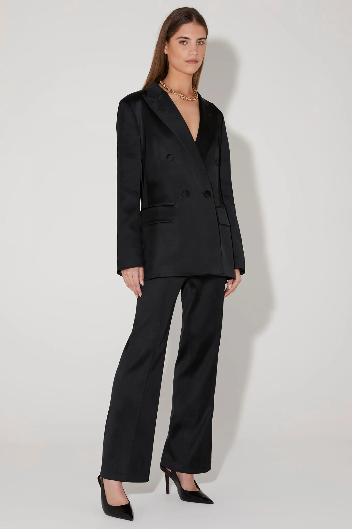 Hansen & Gretel Regina Tailored Pant Black New