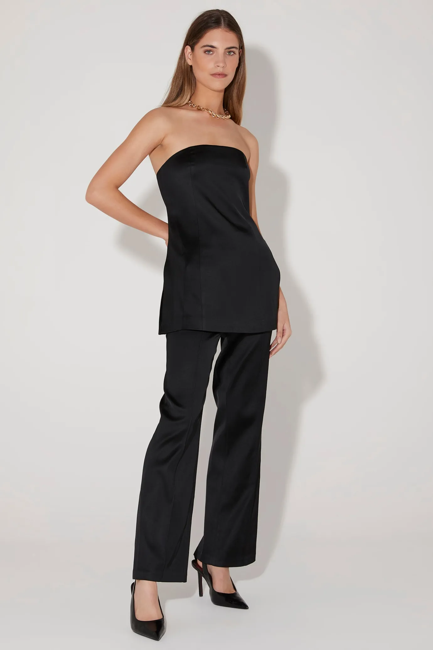 Hansen & Gretel Regina Tailored Pant Black New