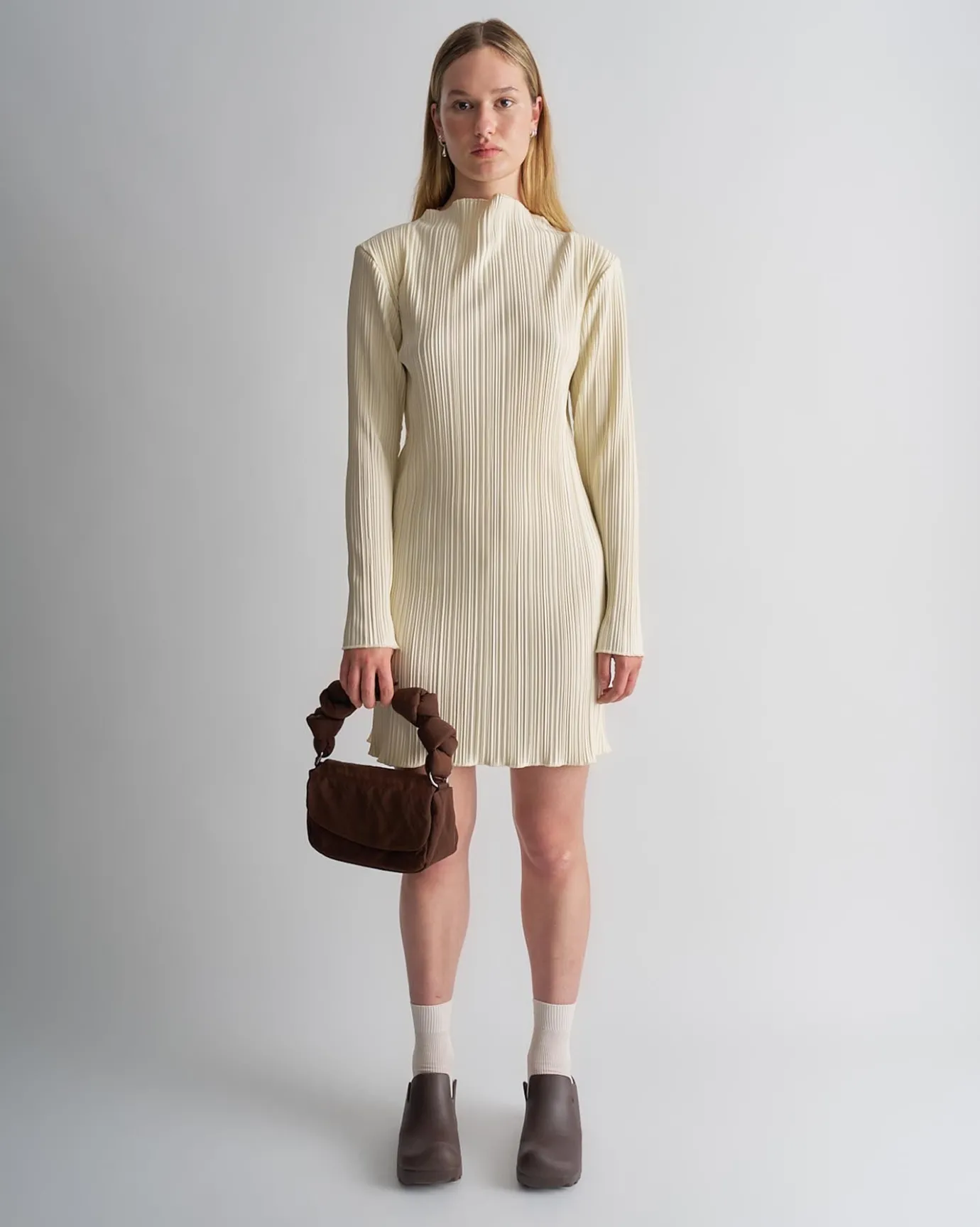 Hansen & Gretel Rellino Bag Brownie Crinkle Recycled Polyester Clearance