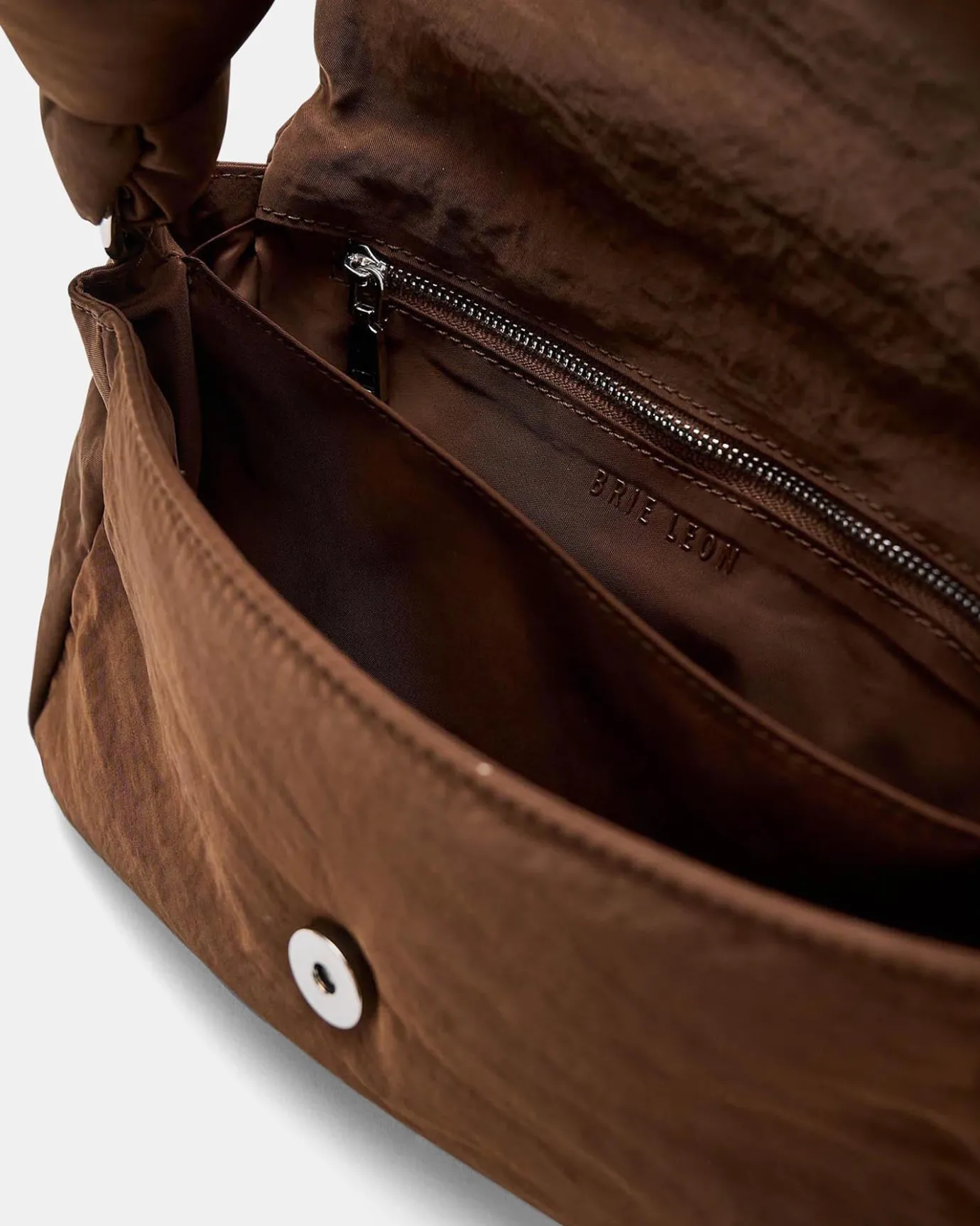 Hansen & Gretel Rellino Bag Brownie Crinkle Recycled Polyester Clearance