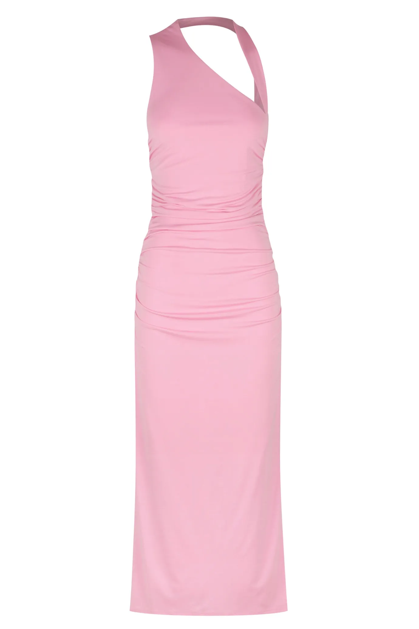 Hansen & Gretel Shimmy Fitted Midi Dress Prism Pink Discount