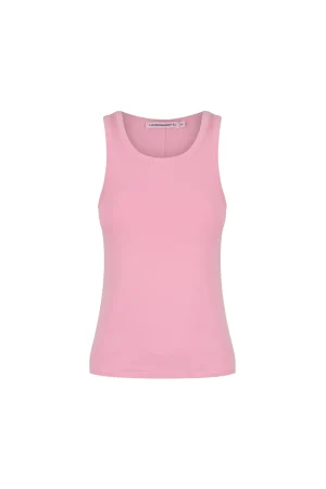 Hansen & Gretel Steph Fitted Tank Prism Pink New