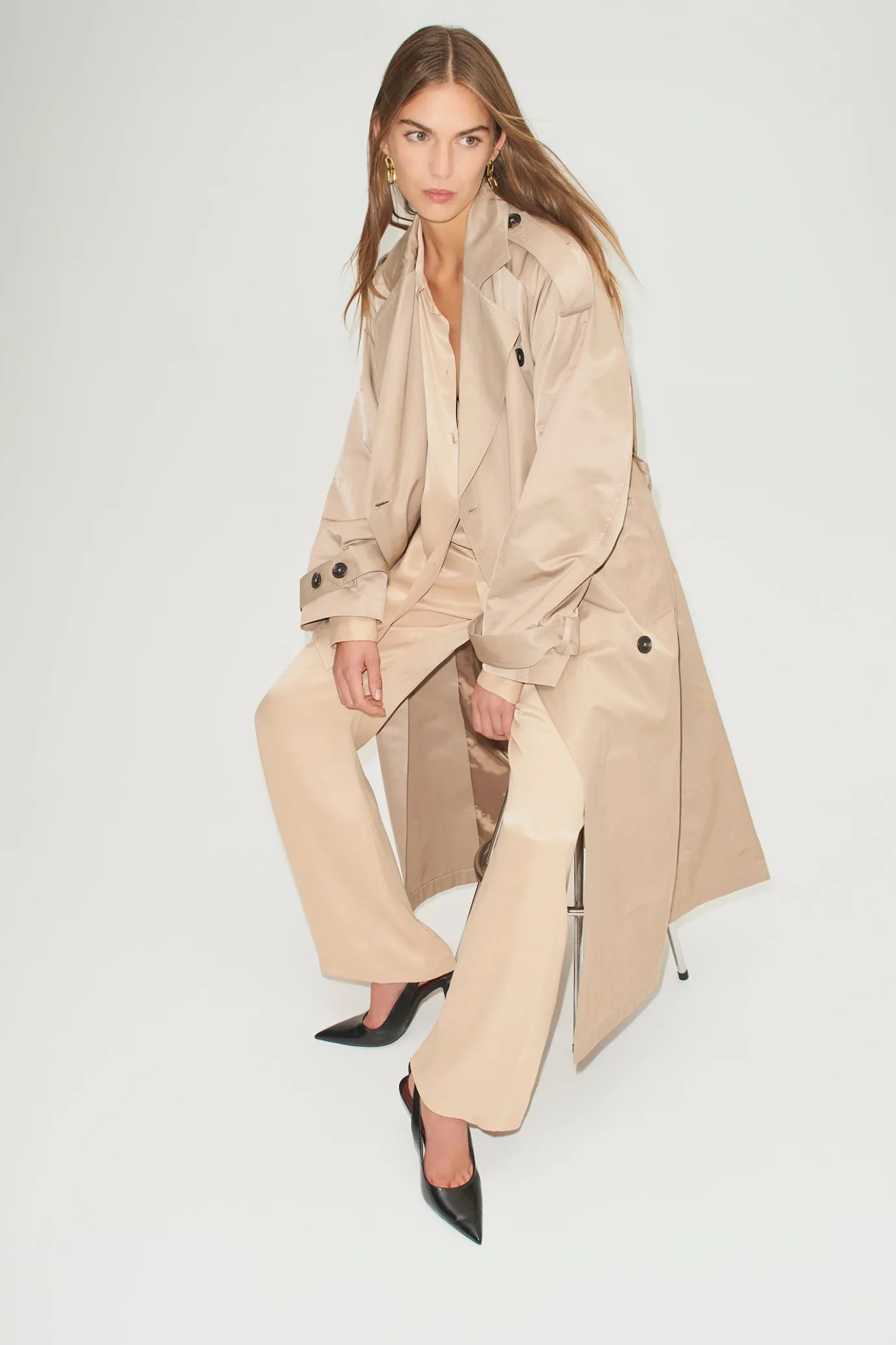Hansen & Gretel Taylor Trench Coat Taupe Shop