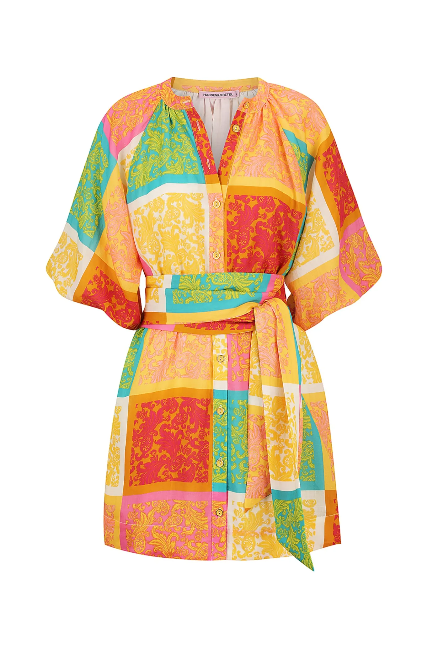 Hansen & Gretel Templeton Mini Dress Paisley Tile Store