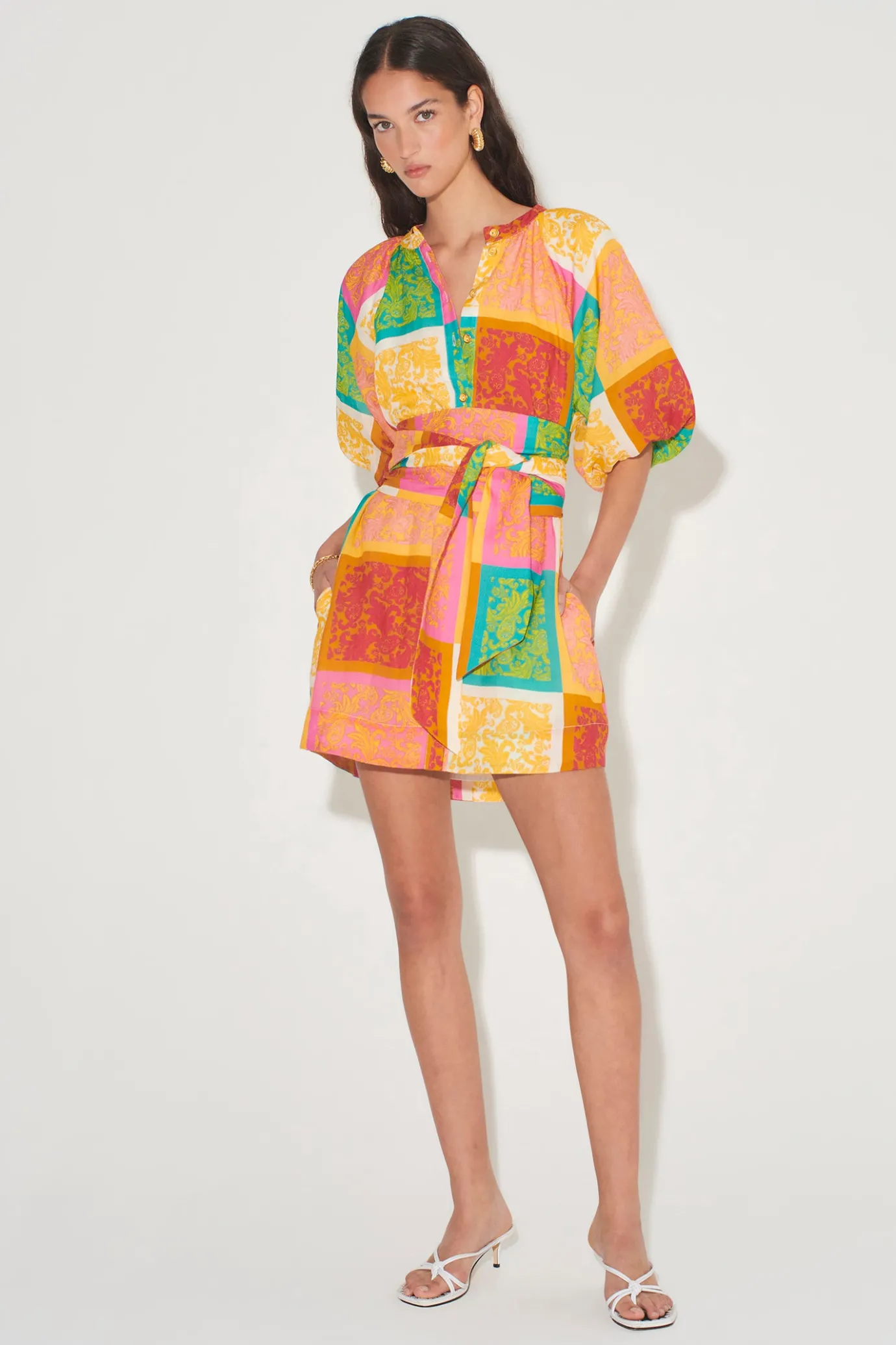 Hansen & Gretel Templeton Mini Dress Paisley Tile Store