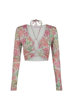 Hansen & Gretel Tori Top Watercolour Floral Flash Sale