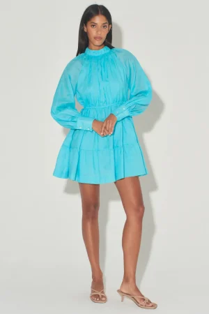 Hansen & Gretel Ulla Mini Dress Azure New