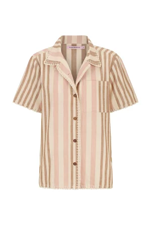 Hansen & Gretel Vera Shirt Stripe Handloom Hot