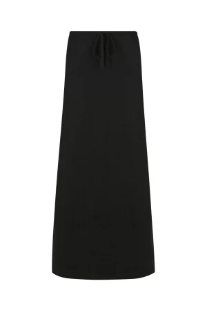 Hansen & Gretel Wilson Knit Maxi Skirt Black Cheap
